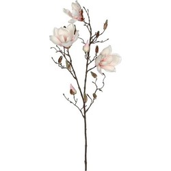 Magnolia beverboom kunstbloemen takken 90 cm decoratie - Kunstbloemen