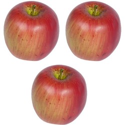 5x stuks kunst/sier fruit appels 8 cm - Kunstbloemen