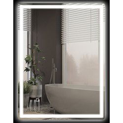 4goodz LED Badkamerspiegel 60x80 cm - Touchscreen, anti-condens - Wit