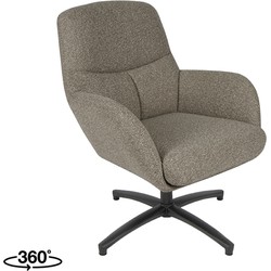 LABEL51 Fauteuil Chill Zone - Truffel grijs - Boucle - One Size