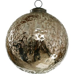PTMD Crinkle Kerstbal - H13 x Ø12,5 cm - Glas - Goud