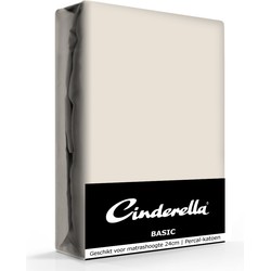 Cinderella Basic Hoeslaken Taupe-180 x 210 cm