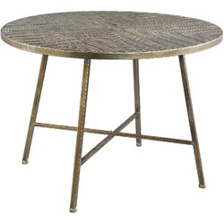 PTMD Salontafel Lisso - 70x70x50 cm - Ijzer - Goud