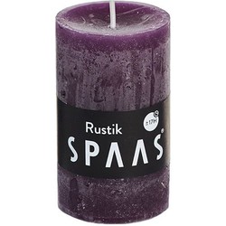 Rustieke cilinderkaars 48/80 - aubergine - Spaas