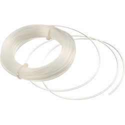 Nylon snoer transp. 0,5mm