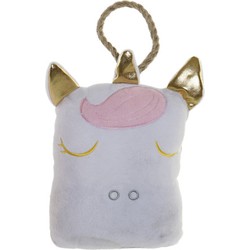 Items Deurstopper kinderkamer -i¿½ 1 kilo gewicht - Unicorn/eenhoorn stijl - lichtblauw - 16 x 21 cm - Deurstoppers