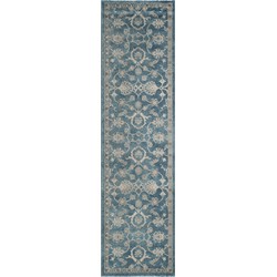 Safavieh Traditional Indoor Woven Area Rug, Sofia Collection, SOF386, in Blue & Beige, 66 X 244 cm