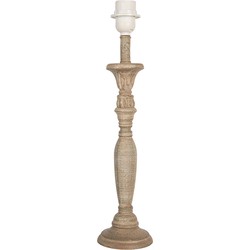 Clayre & Eef Lampenvoet Ø 11x46 cm Bruin Hout