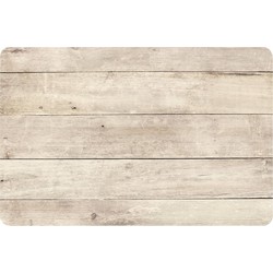 Placemat beige hout print 44 cm - Placemats