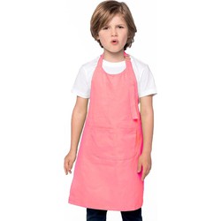 Basic keukenschort roze voor kinderen - Keukenschorten