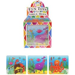 108 Stuks - Puzzels -  Sea Life - 13x12 Cm - In Traktatiebox - Uitdeelcadeautjes - Puzzel - Traktatie kinderen - Jongens - Meisjes