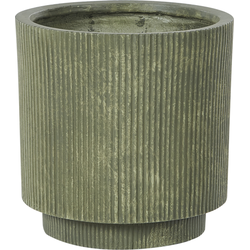 DARIA - Bloempot - Olijfgroen - 37 cm - Kleivezels