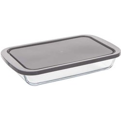 5Five Ovenschaal van borosilicaat glas met deksel - rechthoek - 1.6 Liter - 29 x 18 x 5 cm - Ovenschalen