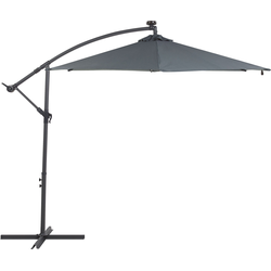 Beliani CORVAL - Cantilever parasol-Grijs-Polyester