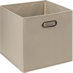 5Five Opbergmand/kastmandje - Taupe - 31 x 31 x 31 cm - 29 liter - Vakkenkast manden - Opbergmanden