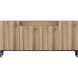 Buffet 4 deuren walnoot decor L160 cm - Ellaria