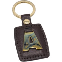 Sleutelhanger Antiek Goud/Bruin A