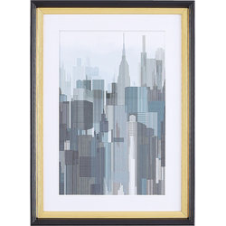 BAMAKO  - Wanddecoratie - Grijs - 60 x 80 cm - Papier