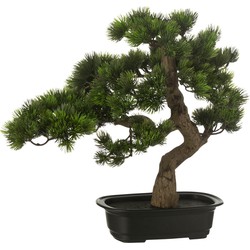 J-line - Bonsai Den Artificieel Groen Small - 42x27x40cm