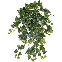 Groene/witte Hedera Helix klimop weerbestendige kunstplanten 65 cm - Kunstplanten