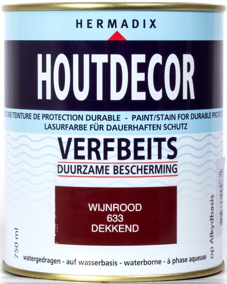 Houtdecor 633 wijnrood 750 ml - Hermadix - 