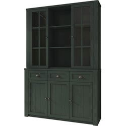 Meubella - Buffetkast Parello 7 - Groen - 130 cm