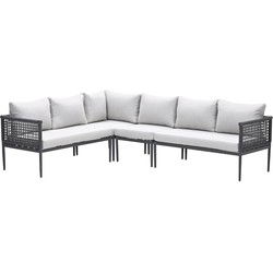 Teramon hoekset - 4-dlg. - carbon black - dark grey - valley sand