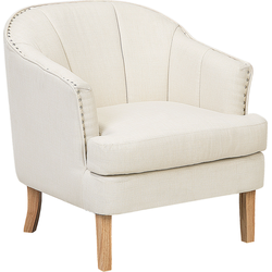 Beliani ELVERUM - Fauteuil-Beige-Polyester