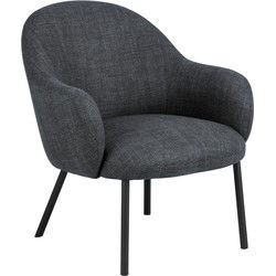 Fauteuil Grijs - Zithoogte 43cm - 70x75x75cm - Rollo