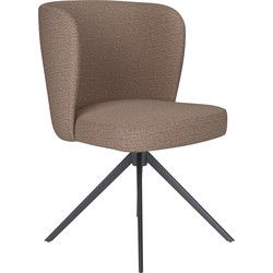 Housecraft Living Stan Eetkamerstoel Draaibaar Metaal Taupe