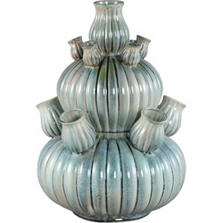 PTMD Vaas Nolou - 41x41x62 cm - Keramiek - Turquoise