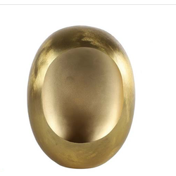 Theelichthouder Eggy goud L - Decostar