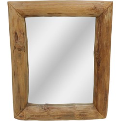 Wandspiegel - 50x60 cm - teakhout