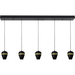 Highlight - Kobe - Hanglamp - LED - 110 x 10  x 150cm - Zwart