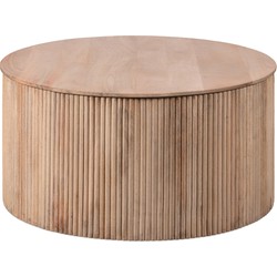 Lewis & Loft Salontafel Lonne - FSC® mangohout -Rond ⌀70cm - Naturel