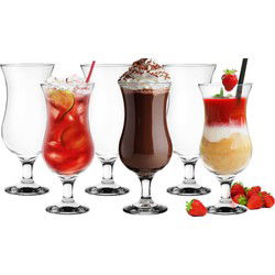 Glasmark Cocktail glazen - 12x - 420 ml - glas - pina colada glazen - Cocktailglazen