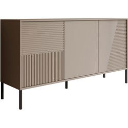 Meubella - Dressoir Davey - Beige - 160 cm