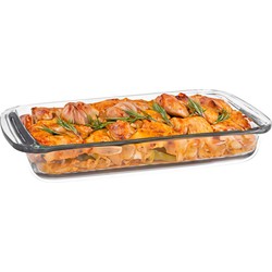 Marinex Ovenschaal van borosilicaat glas - rechthoek - 2.2 Liter - 34 x 21 x 5 cm - serveerschaal - Ovenschalen