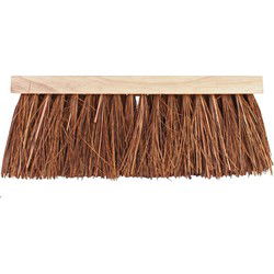 Bezem 41cm breed natuurvezel haren