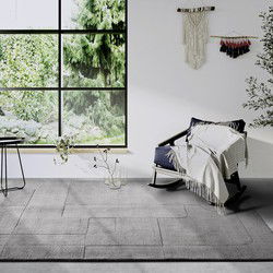 Villeroy & Boch - Laagpolig vloerkleed Wol - Charlotte - Grijs - 120x170 cm