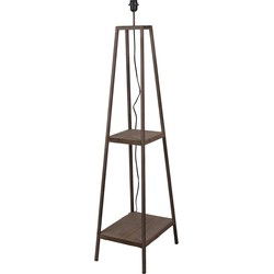 Clayre & Eef Vloerlamp Bruin Hout
