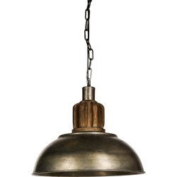 PTMD Denver metalen hanglamp maat in cm: 32 x 32 x 51 - Grijs