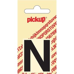 Plakletter Helvetica 40 mm Sticker zwarte letter n - Pickup