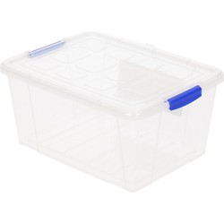 Plasticforte Opslagbakken met deksel - 16 liter - 40 x 30 x 21 cm - Opbergbox