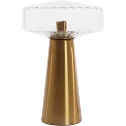 Light & Living - Tafellamp PLEAT - Ø30x45cm - Helder