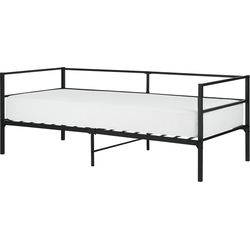 BATTUT - Eenpersoonsbed - Zwart - 90 x 200 cm - Metaal