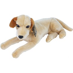 Boony Natural Decoration pluche labrador blond 53 cm liggend