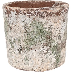 Clayre & Eef Bloempot Ø 13x12 cm Beige Terracotta