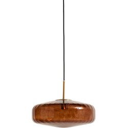 Light & Living - Hanglamp PLEAT - Ø30x17cm - Bruin