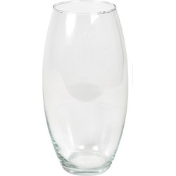 Bloemenvaas/vazen van transparant glas 37 x 17 cm - Vazen